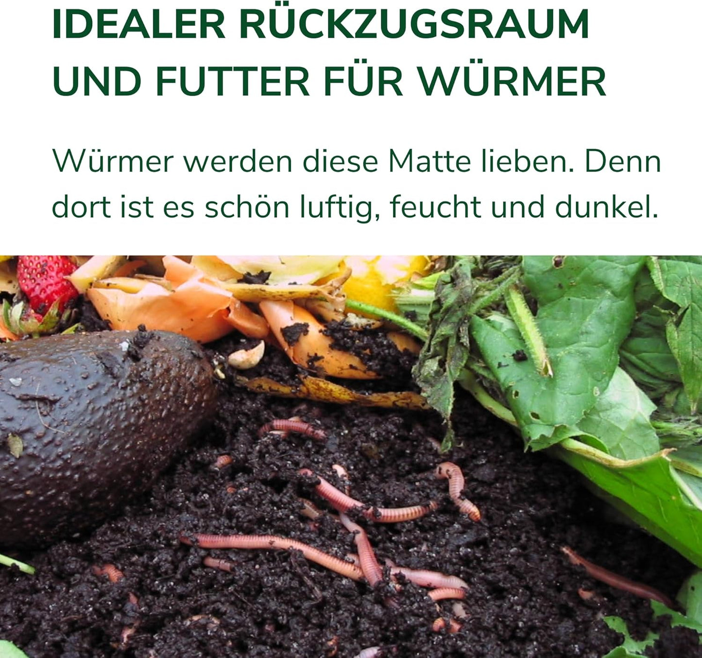 Hanfmatte für Wurmkomposter, 15 Stück