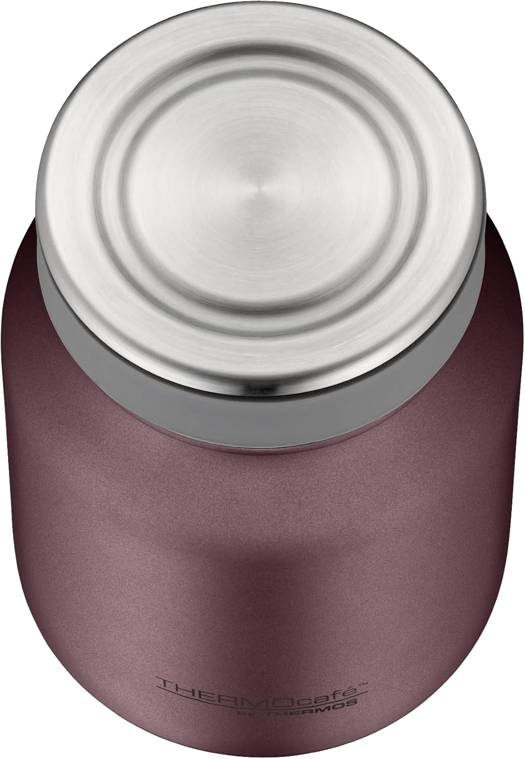 Doppelwandiger Thermobehälter für Essen 0,5L, Burgundy Mat 500 ml ohne Löffel