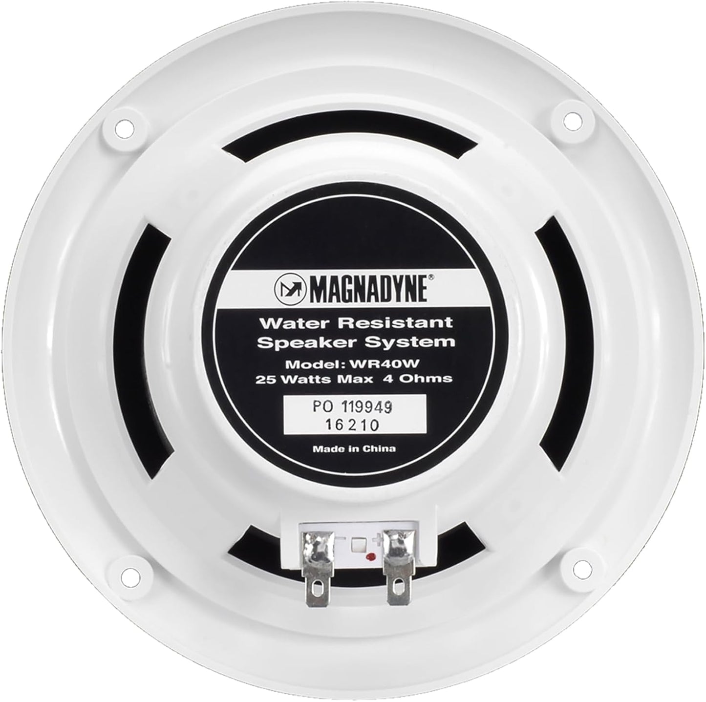 Wasserdichte Lautsprecher für Marine & Whirlpool, 2 Stück, weiß