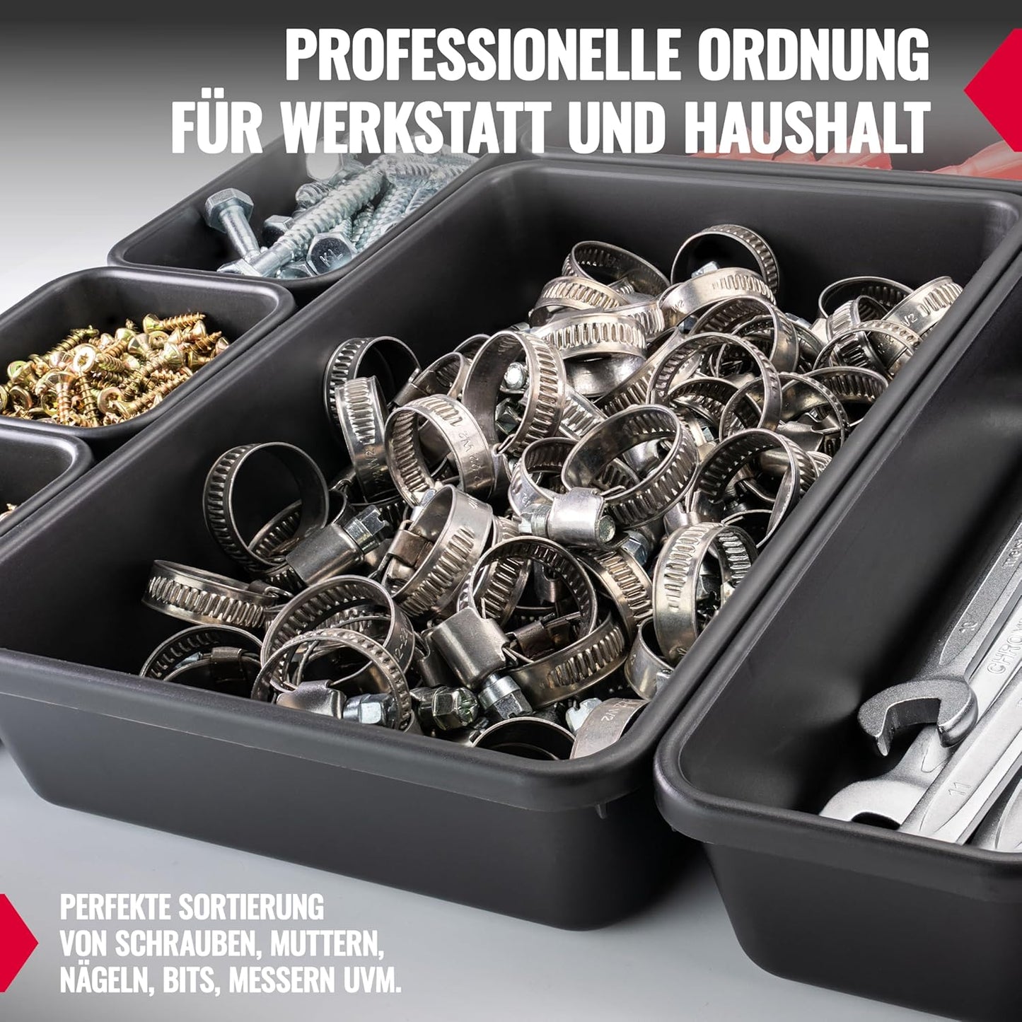 Schubladen-Organizer für Werkstatt & Büro (69 Stück), 69er Set