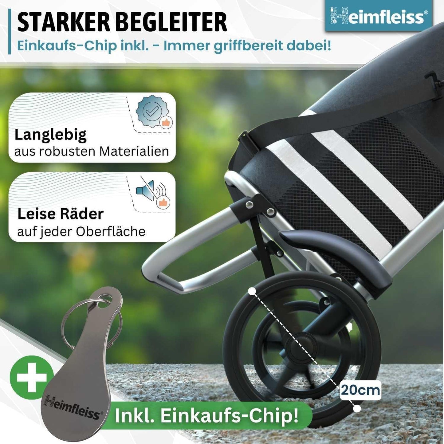 3-in-1 klappbar mit Kühlfach, Schwarz 56L