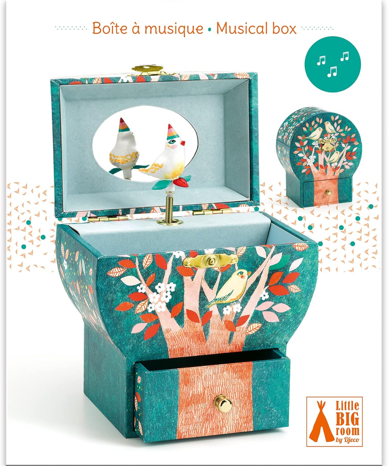 Musikspieldose Vogel, Nachtgesang