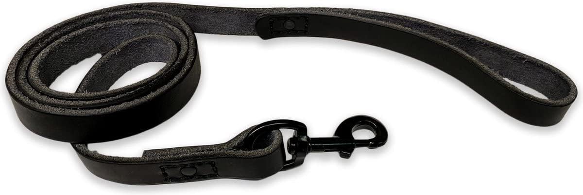 Hundeleine mit Naht, 140 cm, Ganz Schwarz 140cm