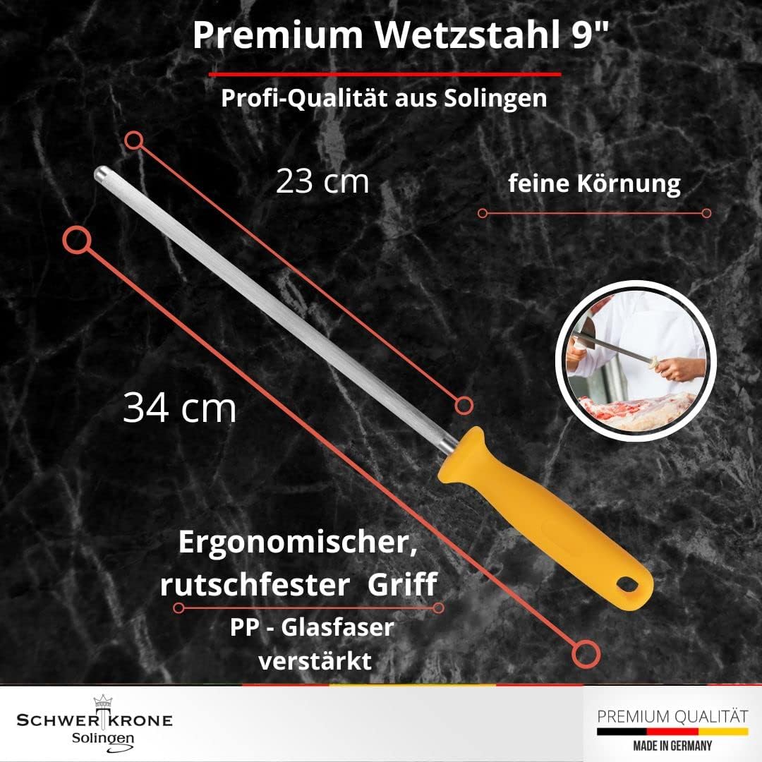 5-teiliges Metzgermesser-Set inkl. Wetzstahl, 5-teiliges Set