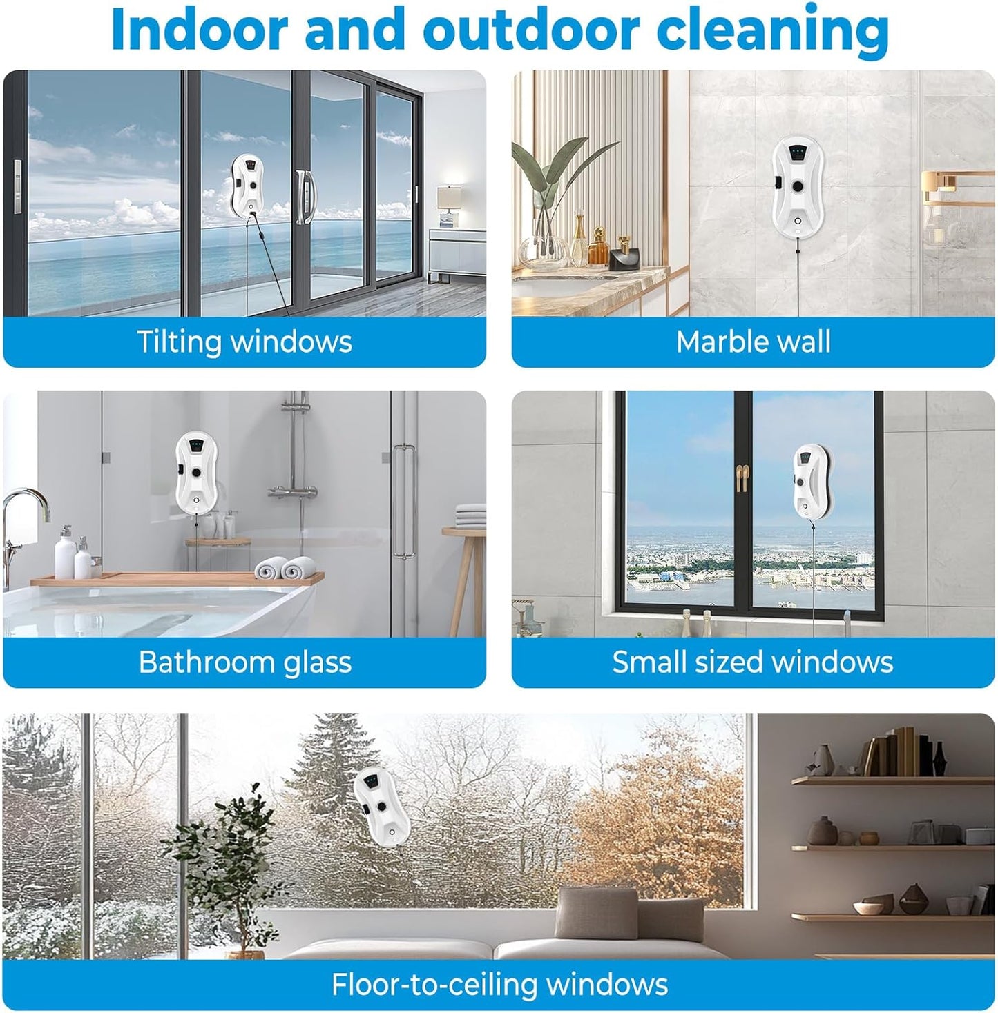 Fensterputzroboter mit Automatischer Wassersprühfunktion, A