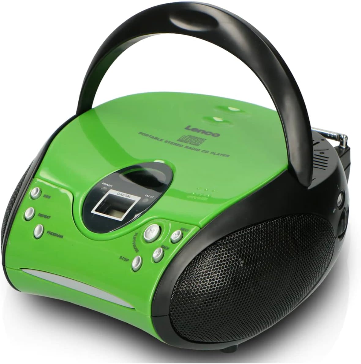 SCD24 CD-Player für Kinder, ohne Bluetooth Grün/Schwarz