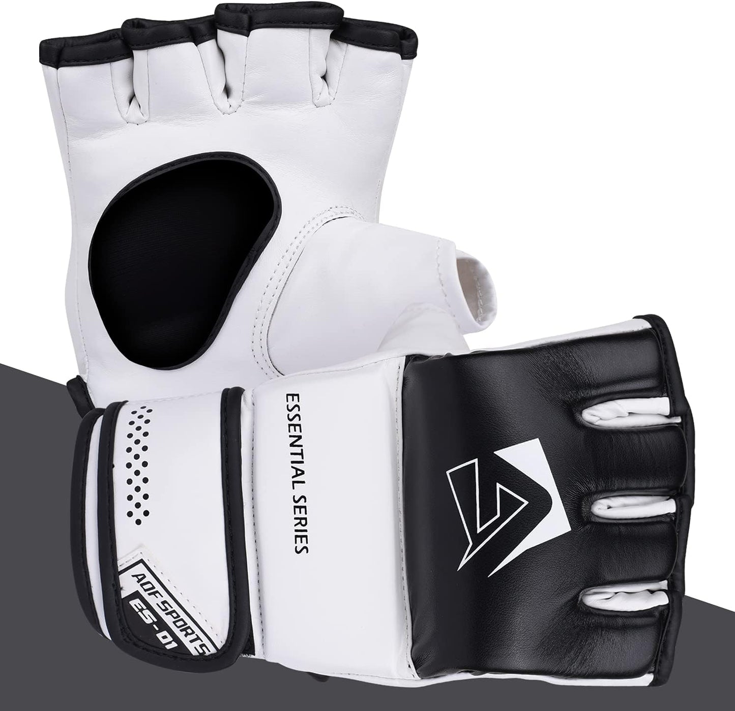 MMA-Boxhandschuhe, Schwarz S