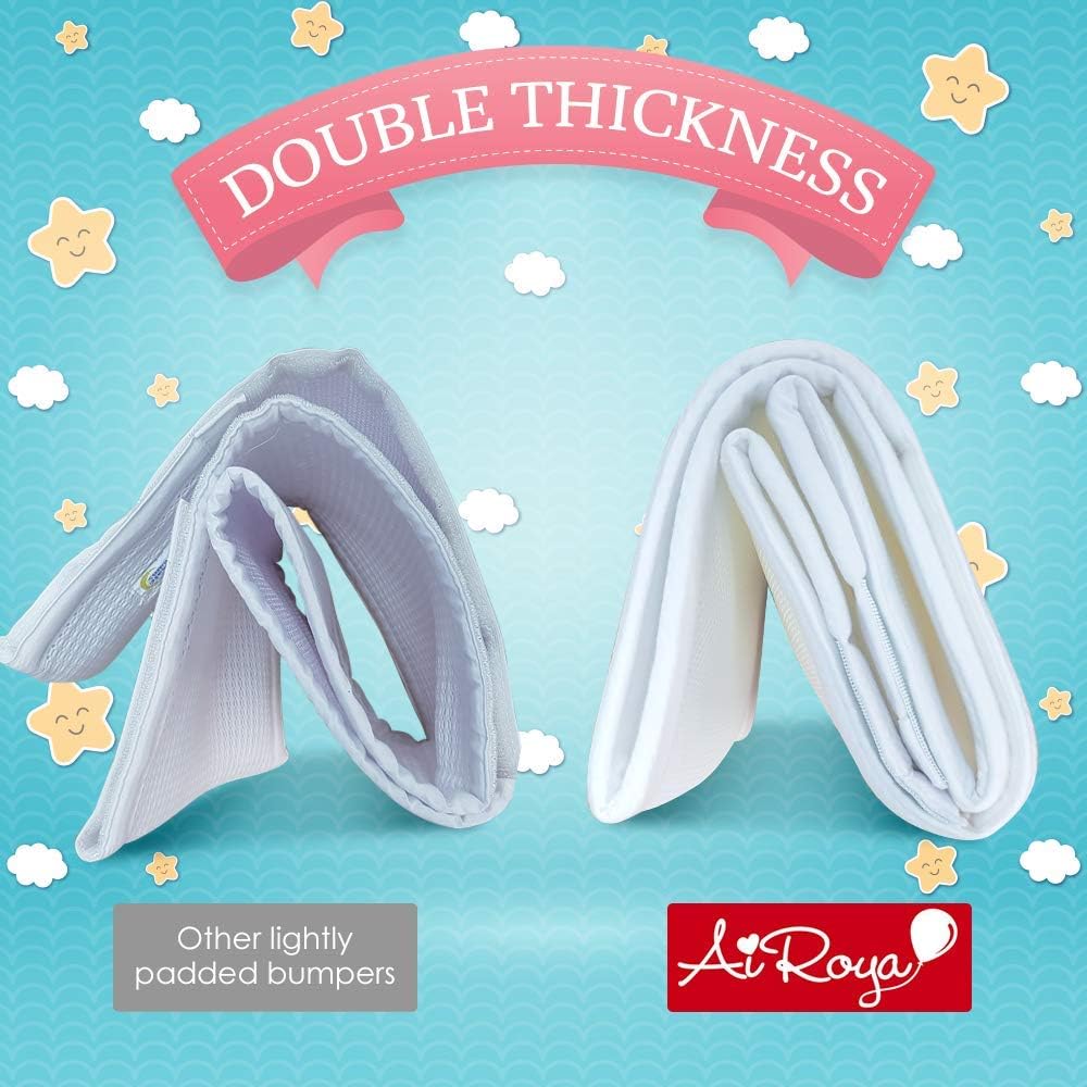 Airflow Mesh Nestchen für Kinderbetten (zweiseitig), Weiss