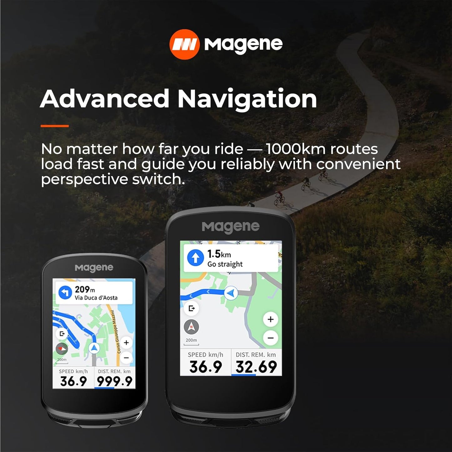 GPS Velocomputer mit Touchscreen & Navigation