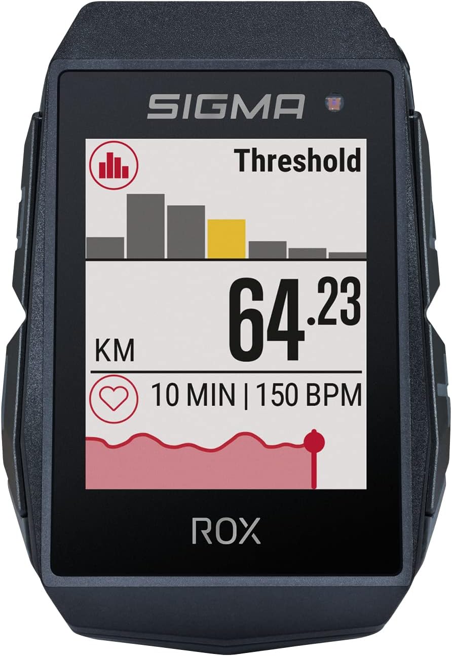 Fahrradcomputer ROX 11.1 EVO HR mit GPS & Herzfrequenzmessung, Einheitsgrösse, Schwarz