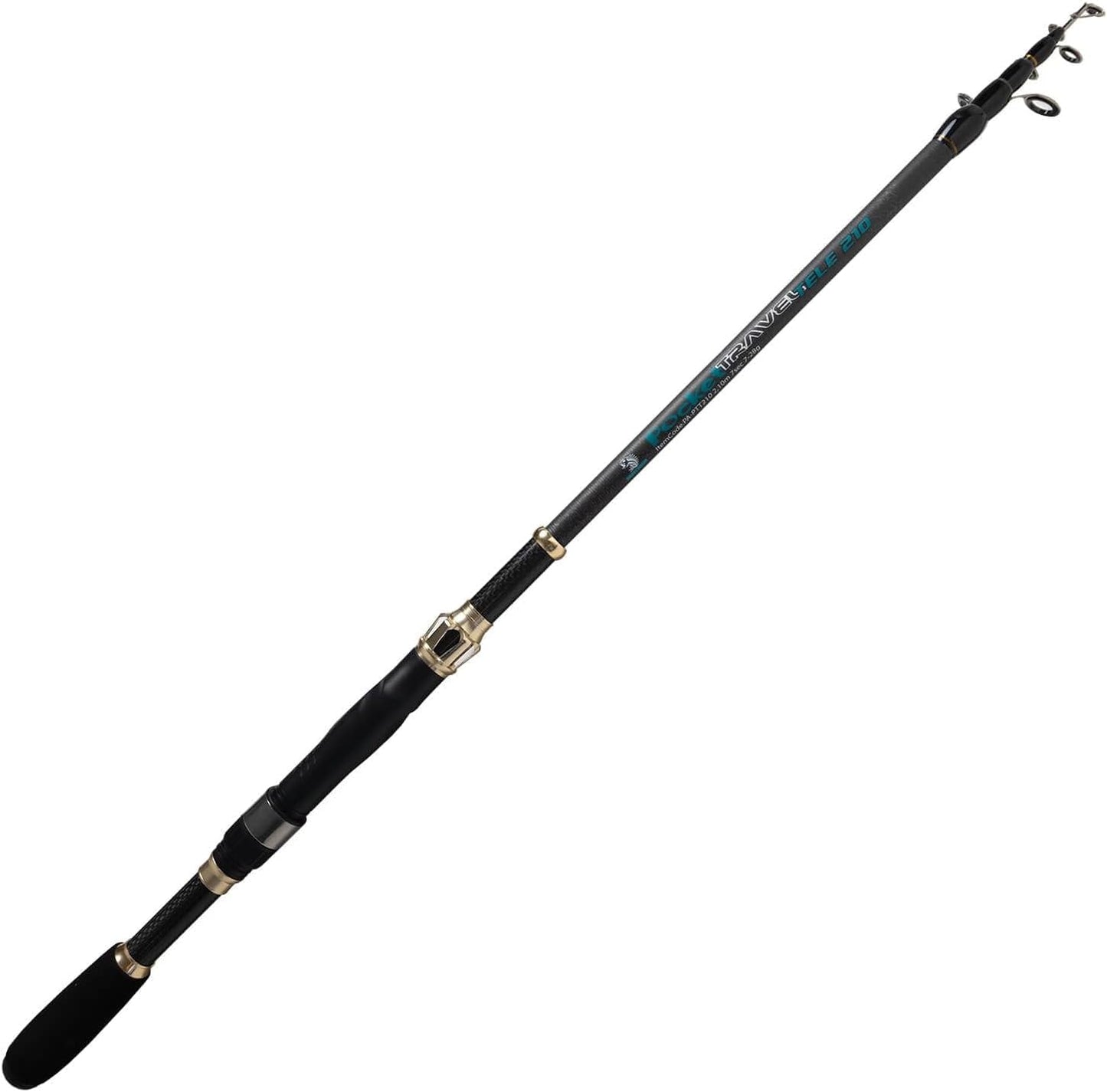 Teleskop-Spinnrute für Reise und Streetfishing