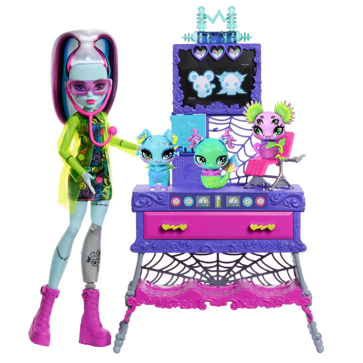 Make-A-Monster Haustier-Spielset (30+ Zubehörteile), Purple - Make A Monster-pet