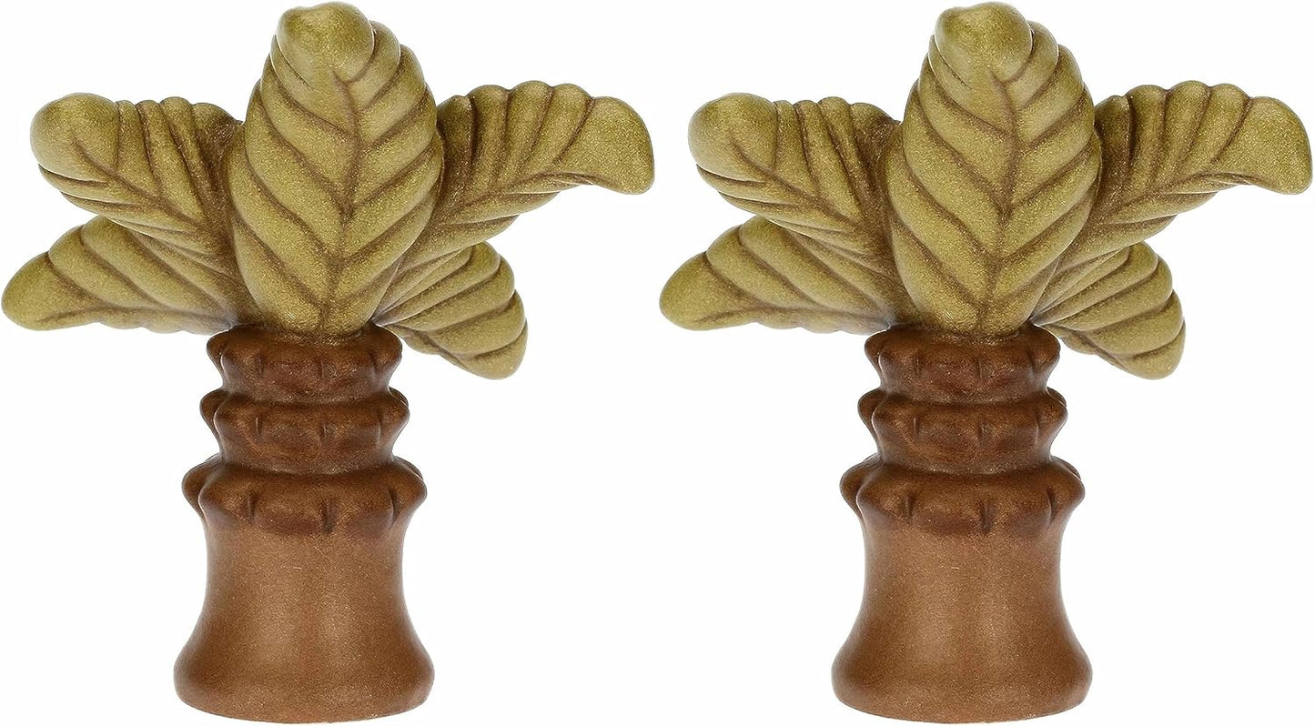 Krippenfiguren-Set mit 2 Palmen