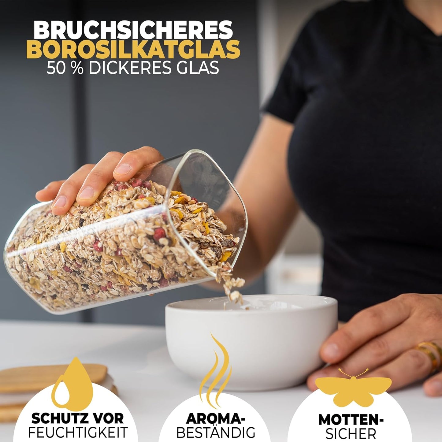 6-teiliges Vorratsgläser-Set, 6er Set