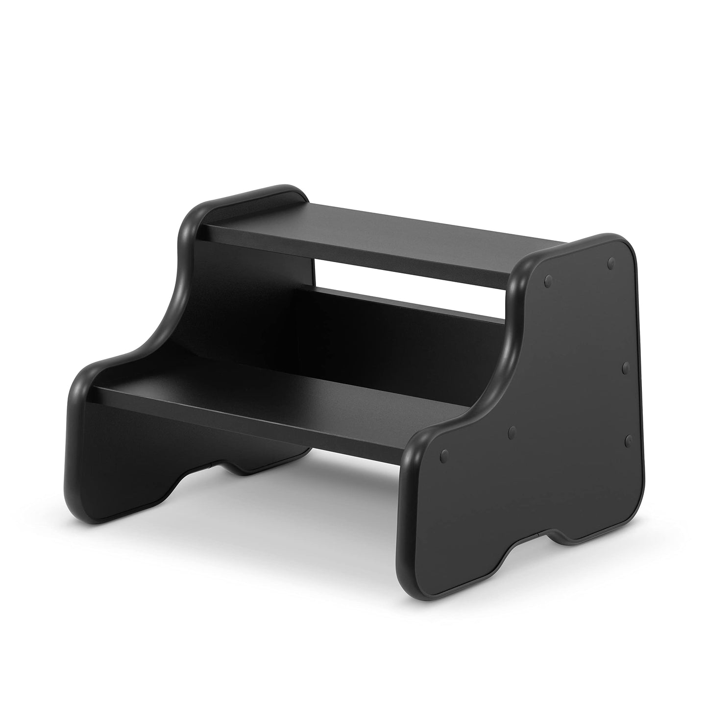 Holzhocker für Kinder, Schwarz