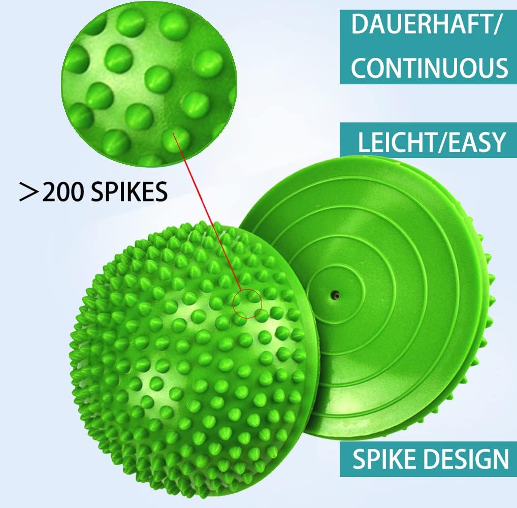 Balance-Igel Set mit Luftpumpe, grün