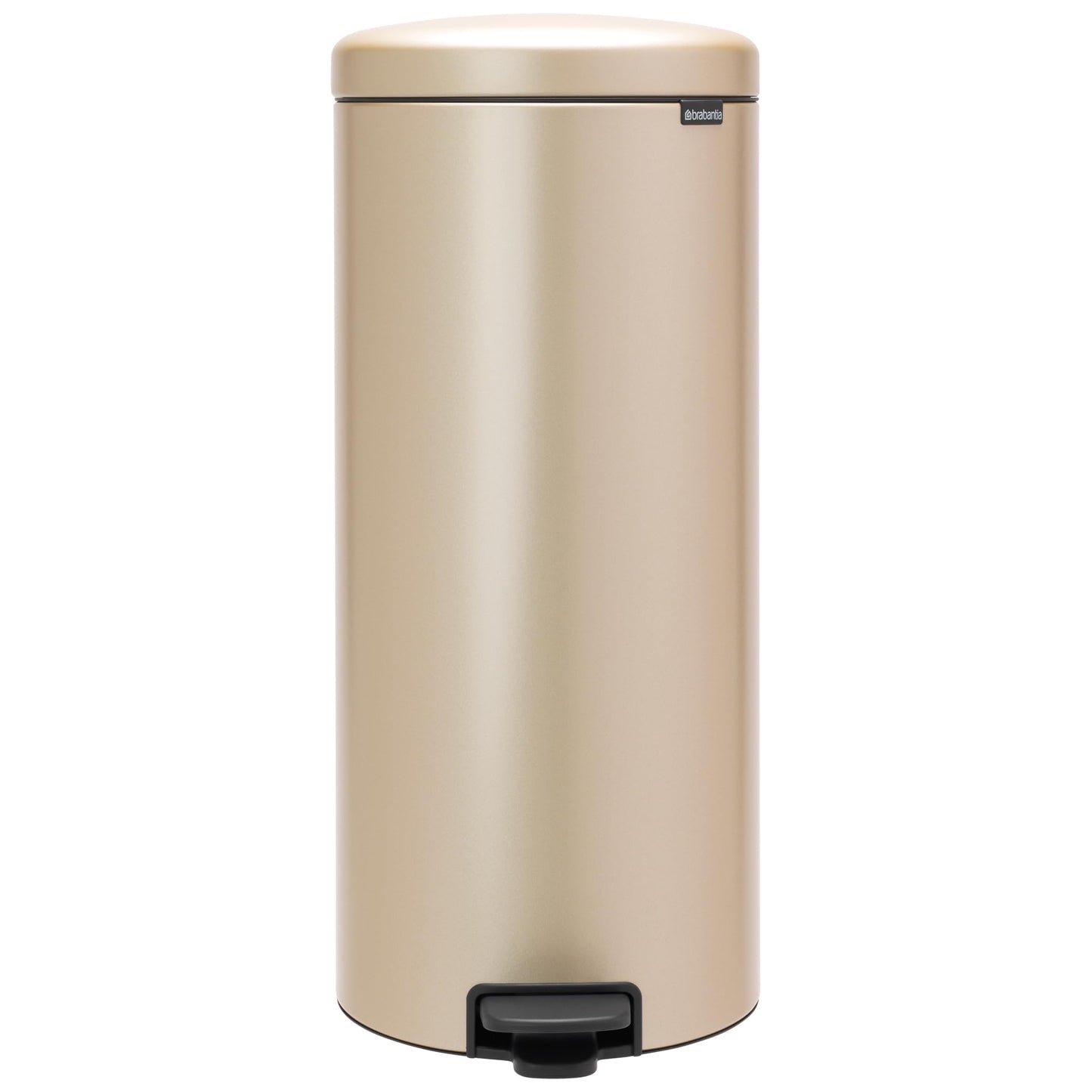 Treteimer mit Pedal, 30 Liter Kapazität, 30 Liter Champagne