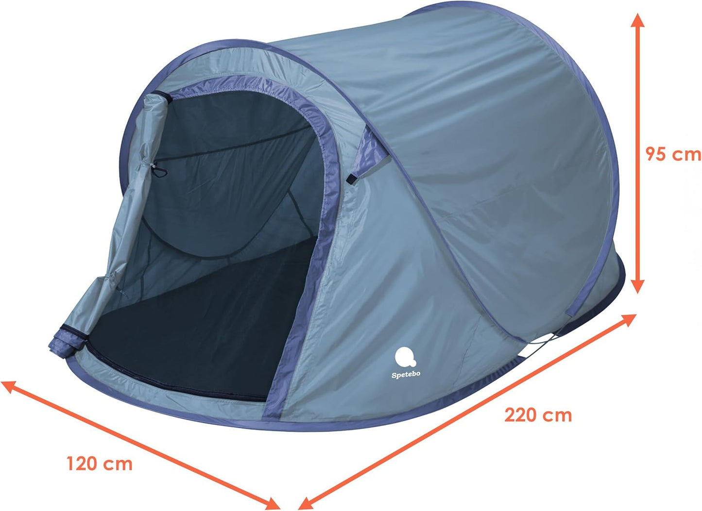 Pop Up Wurfzelt, 2 Personen / blau