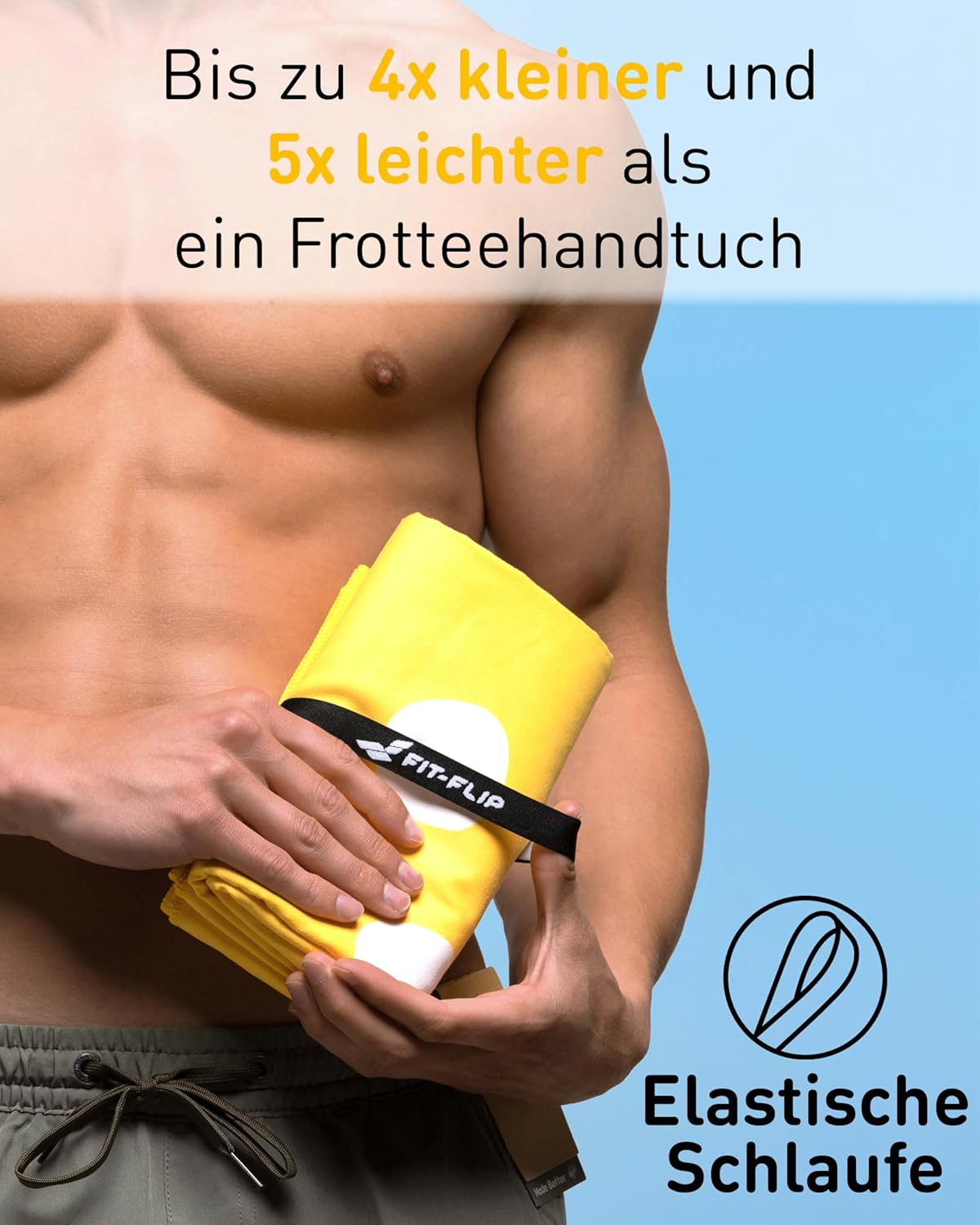 Schnelltrocknendes Strandhandtuch, 160cm x 90cm 33 Lemon Polka