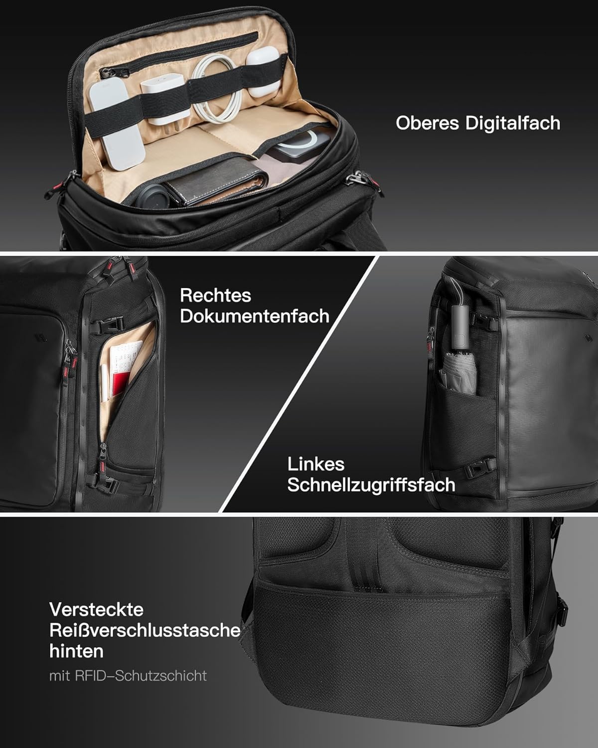Notebook-Rucksack BPX31 black 40L