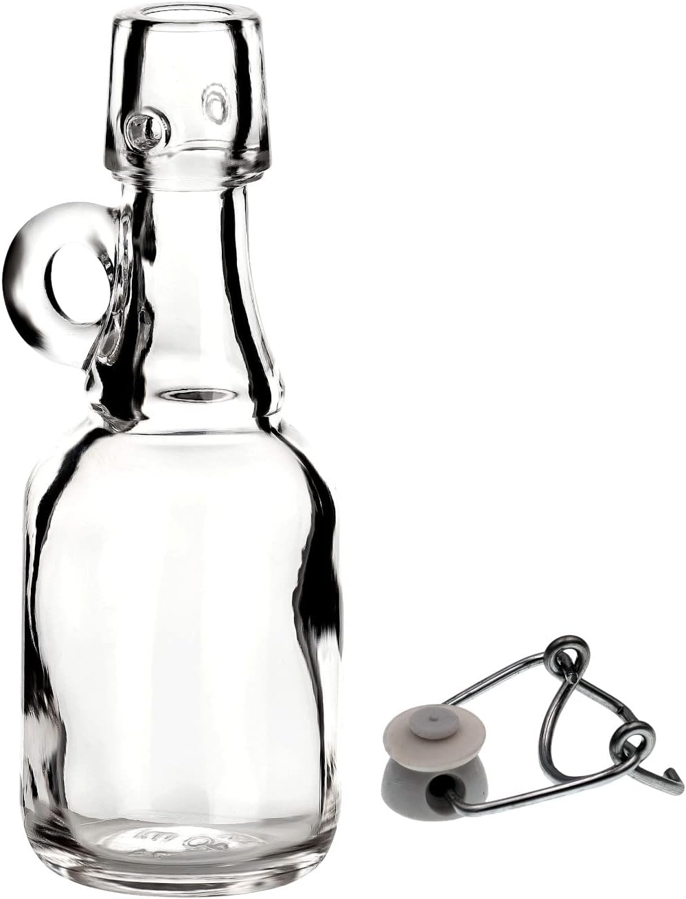 Mini-Bügelflaschen-Set (48 Stück, 40 ml), Weiss - Bügelverschluss 48 Stück/40ml