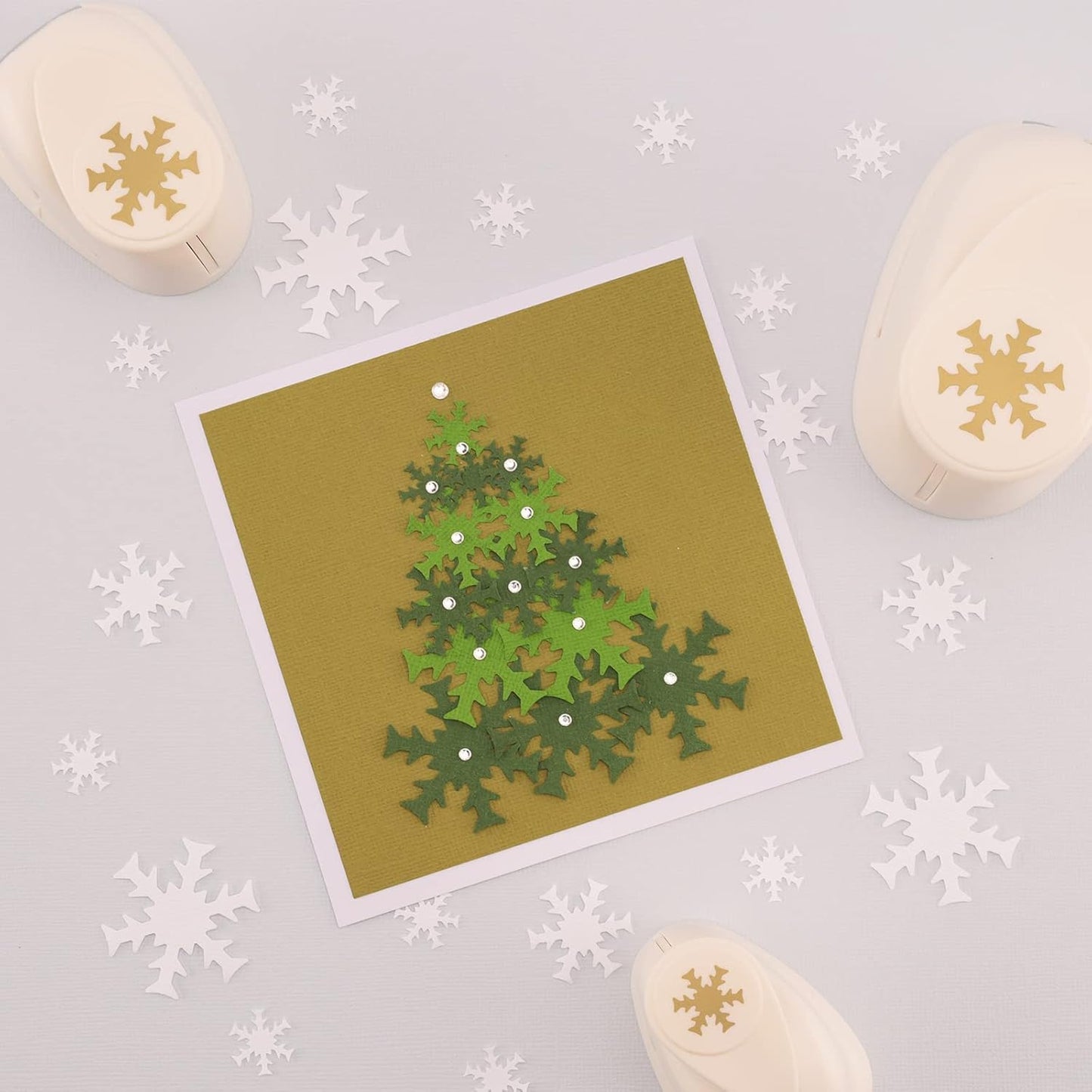 3er-Set Motivstanzer Weihnachten, Schneeflocke 3 Stück