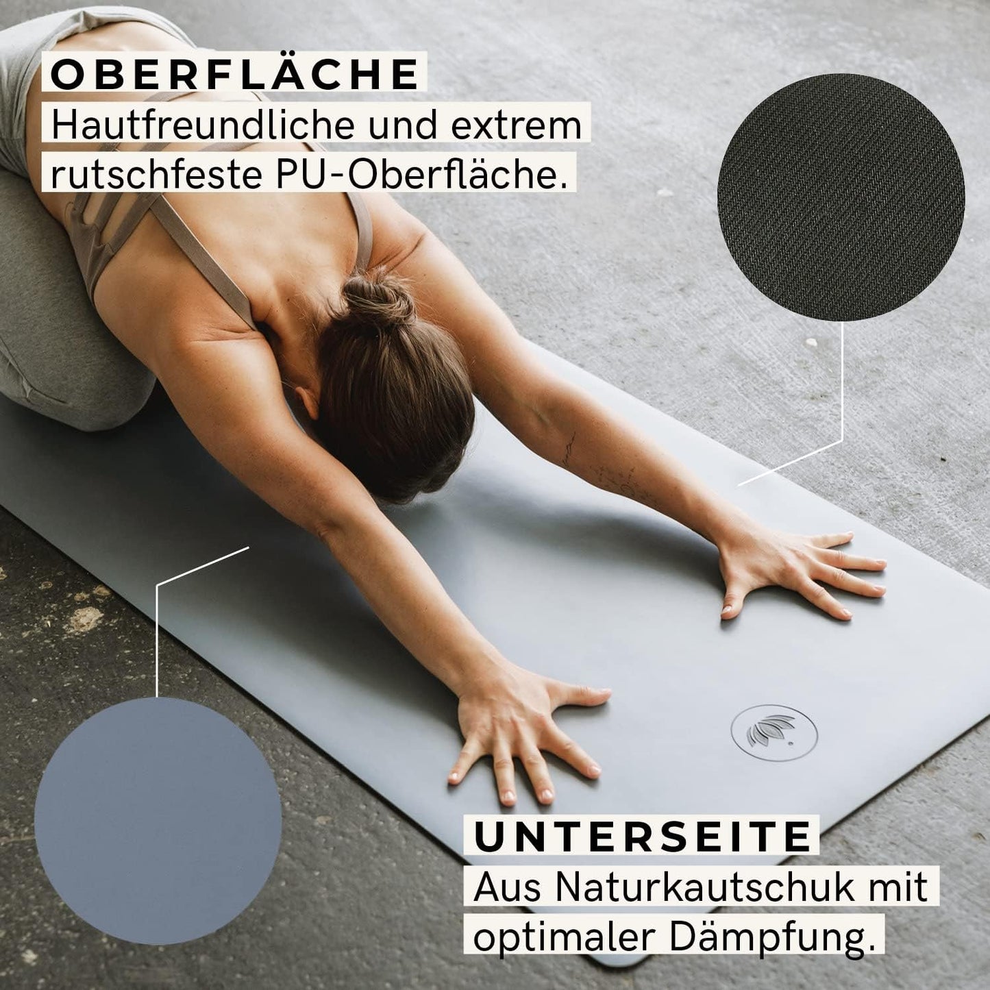 Yogamatte Pure, Indigo Dust
