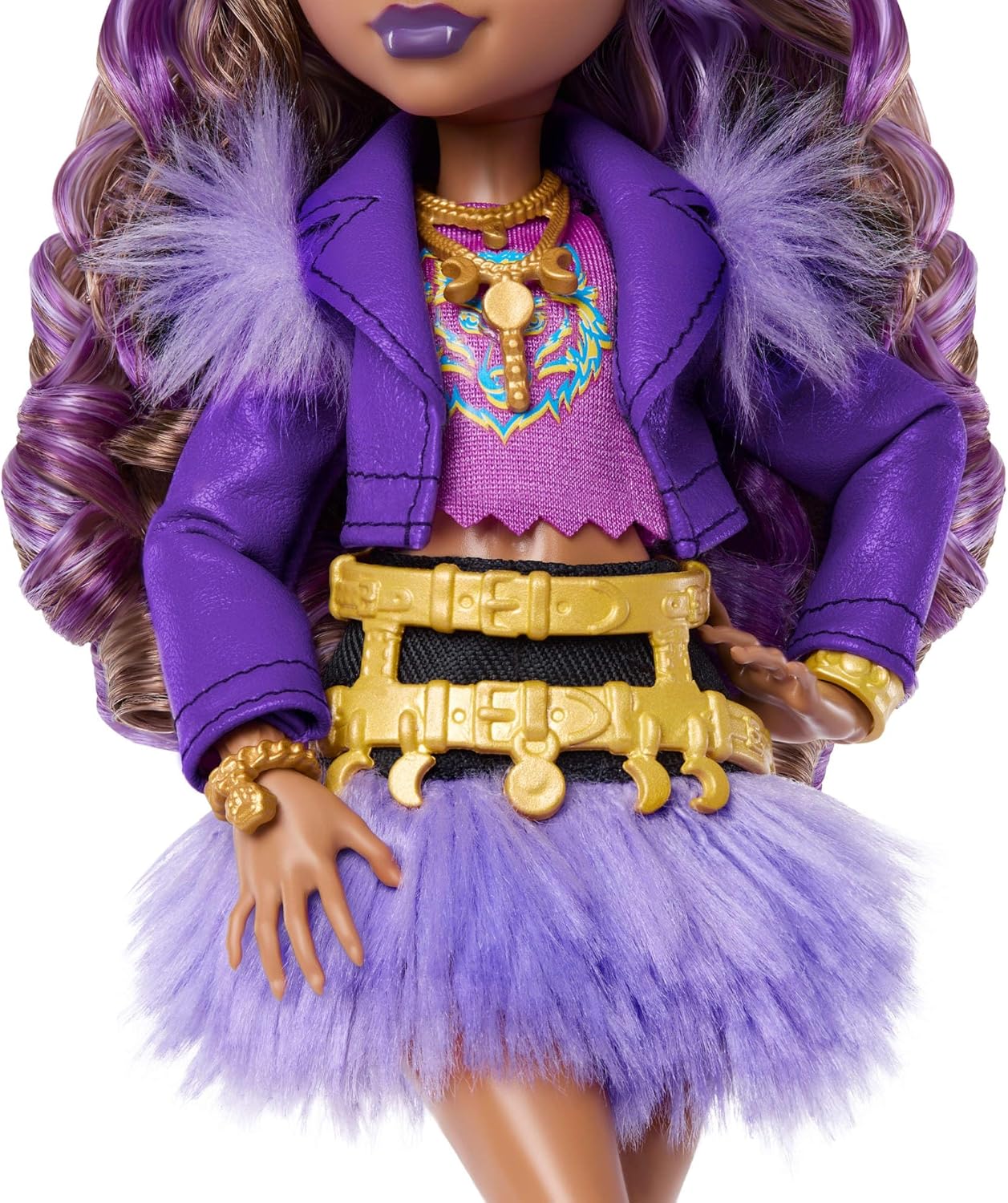 Clawdeen Puppe, Violett