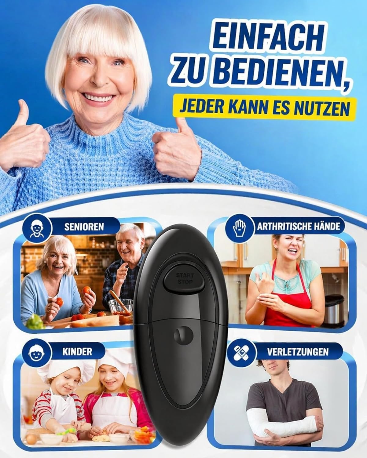 Elektrischer One-Touch Dosenöffner