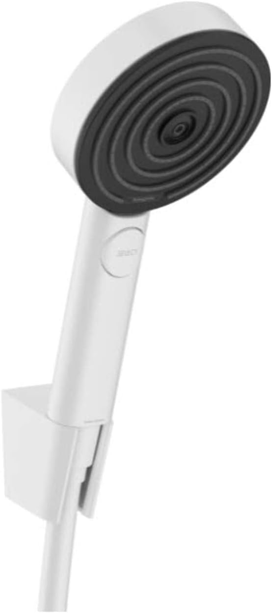 Duschset Pulsify Select S mit Handbrause (3 Strahlarten), Set mit Brauseschlauch 1,25m 3 Strahlarten Matt-weiss