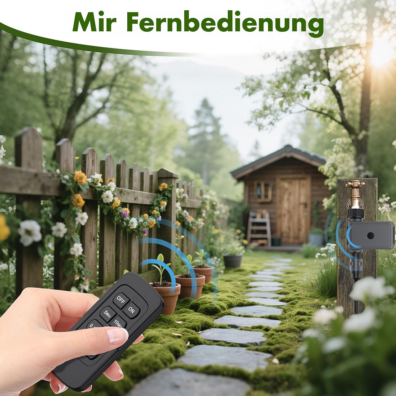 Bewässerungscomputer mit Fernbedienung und Timer