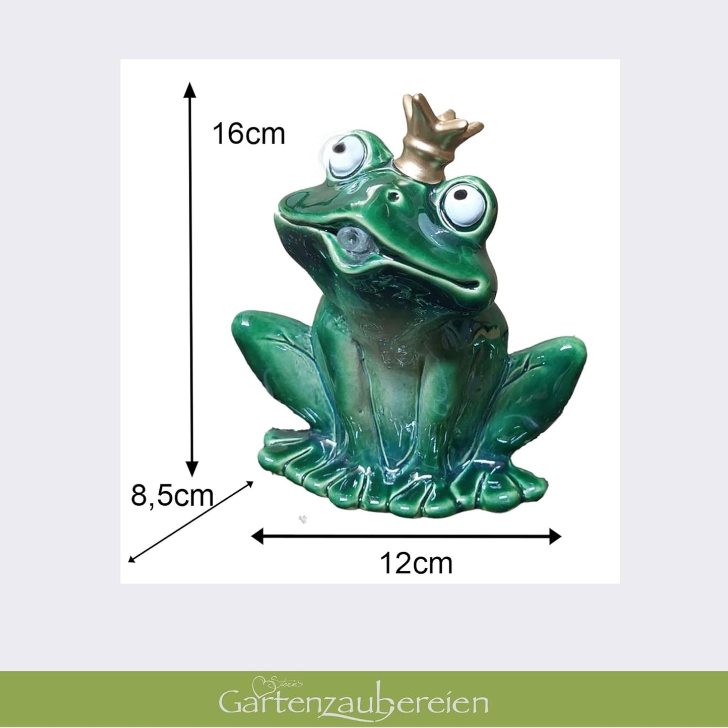 Wasserspeier Frosch mit Pumpe (16 cm)