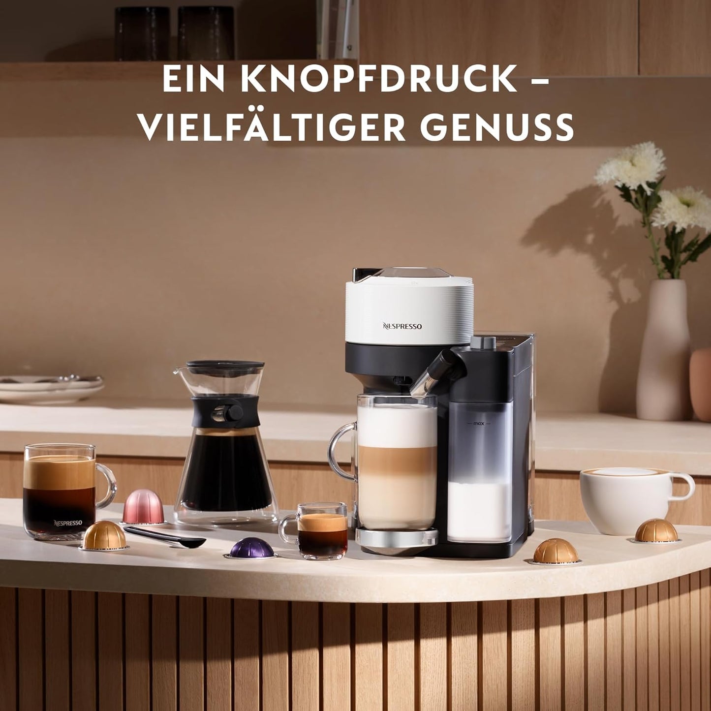 Nespresso Vertuo Lattissima ENV300.W, Weiss