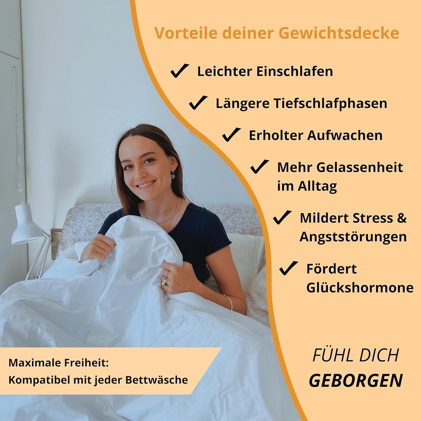 Gewichtsdecke, 135x200 cm, 8 kg