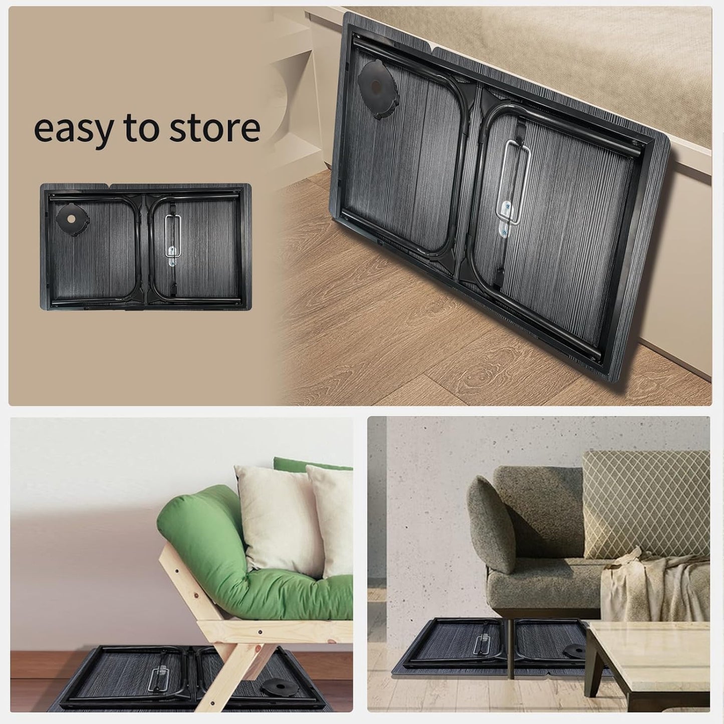 Klappbarer Laptoptisch, Braun