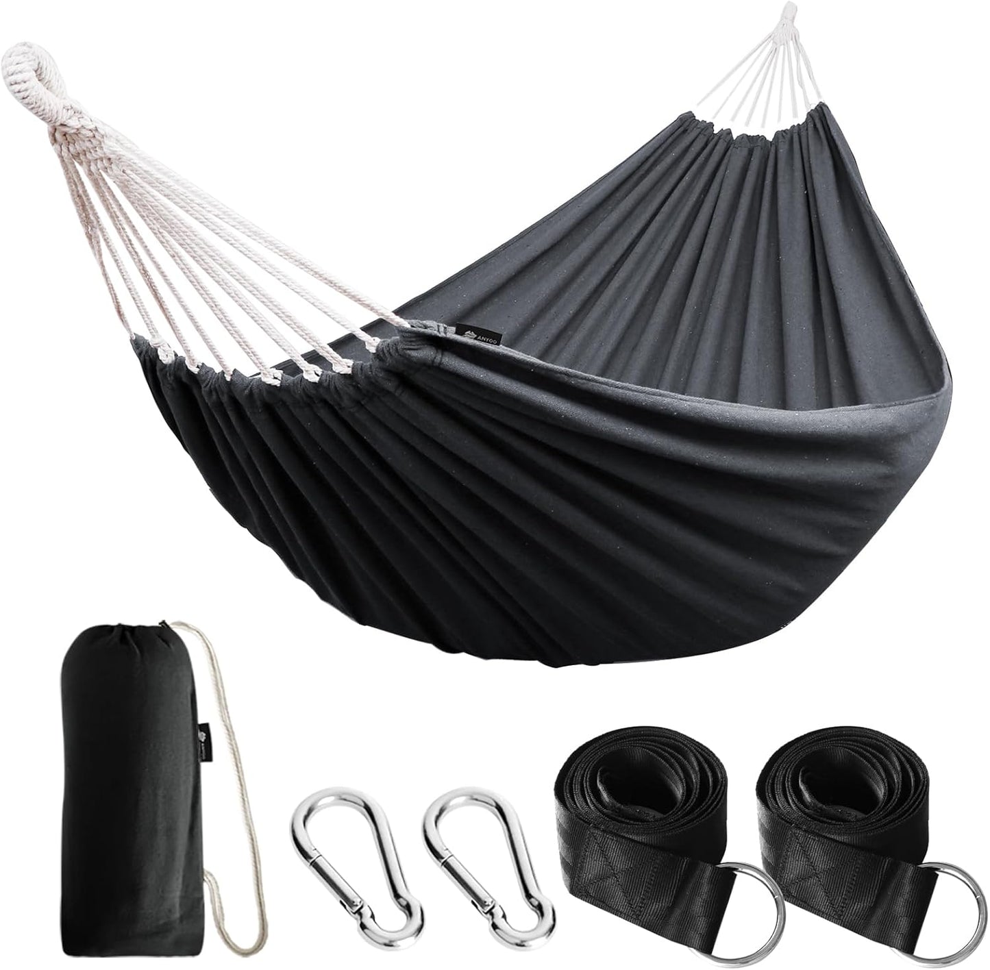 Hängematte mit Reisetasche, Dunkelgrau