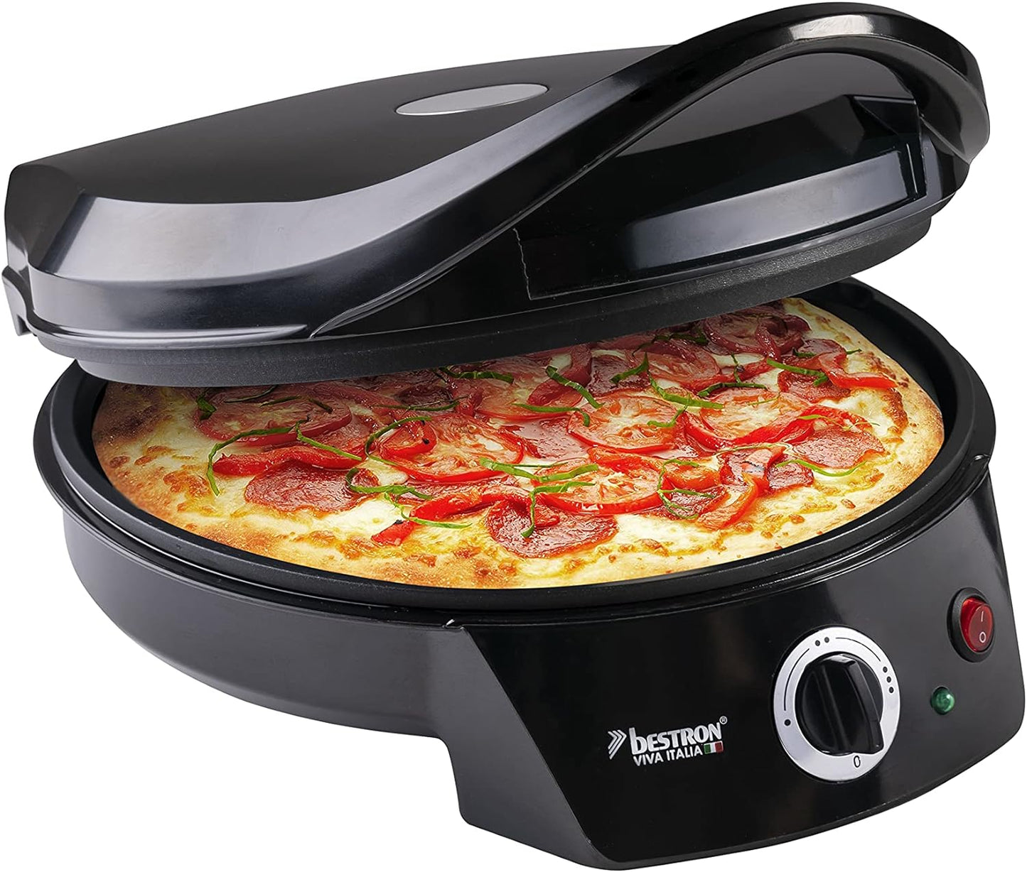Elektrischer Pizzaofen, Schwarz