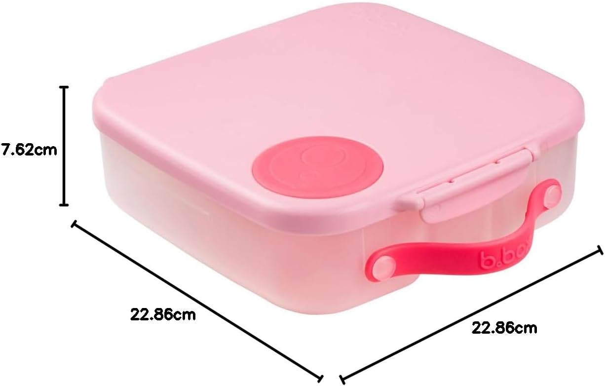 Bento-Box mit 4 Fächern und Kühlpad, Flamingo Fizz