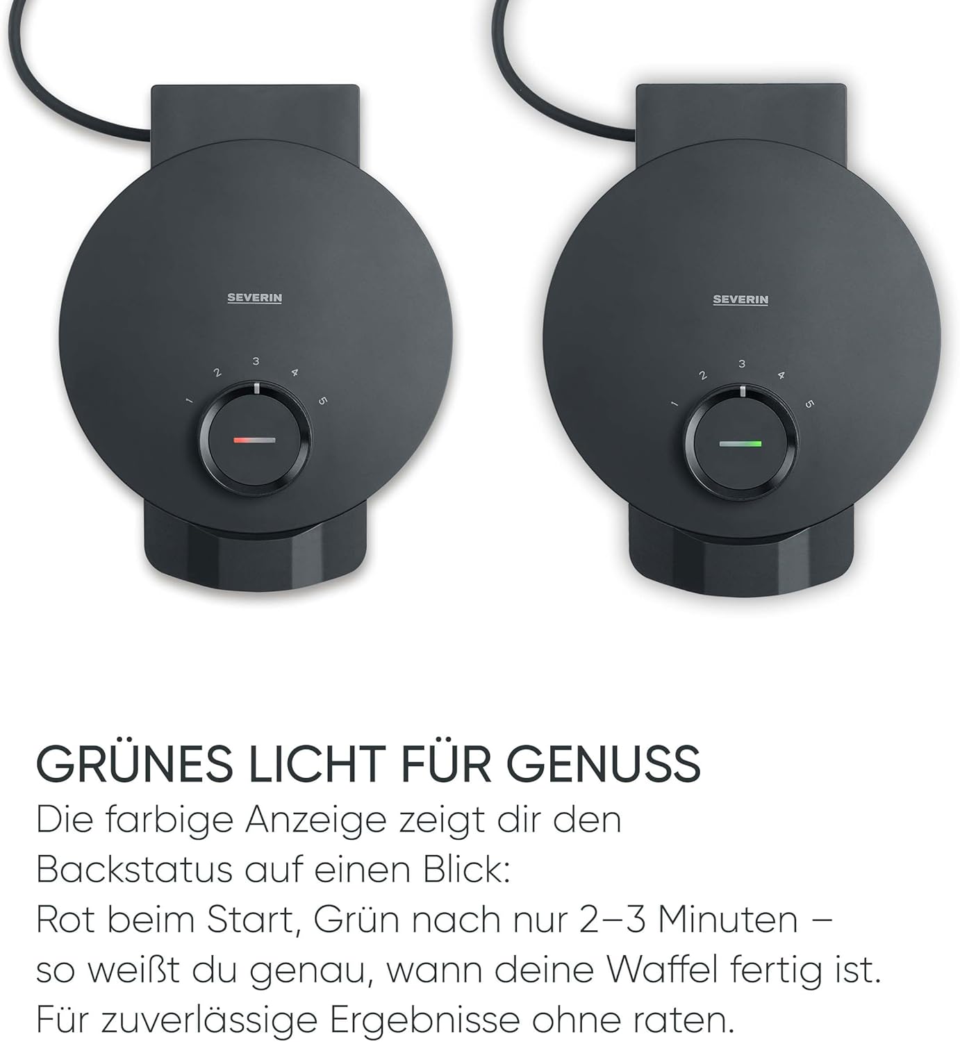 Waffeleisen WA 2117, NEU: Design Waffeleisen