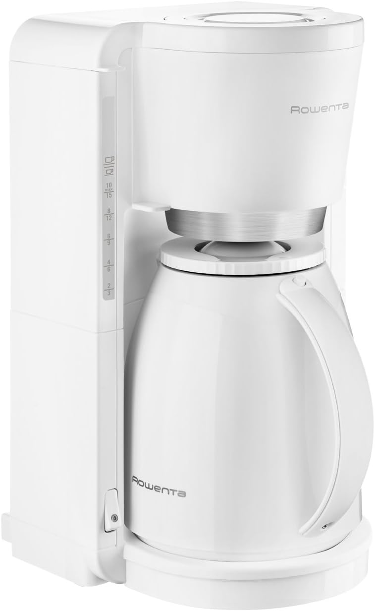 Filterkaffeemaschine Adagio Milano CT3801 mit Thermoskanne, Weiss Single