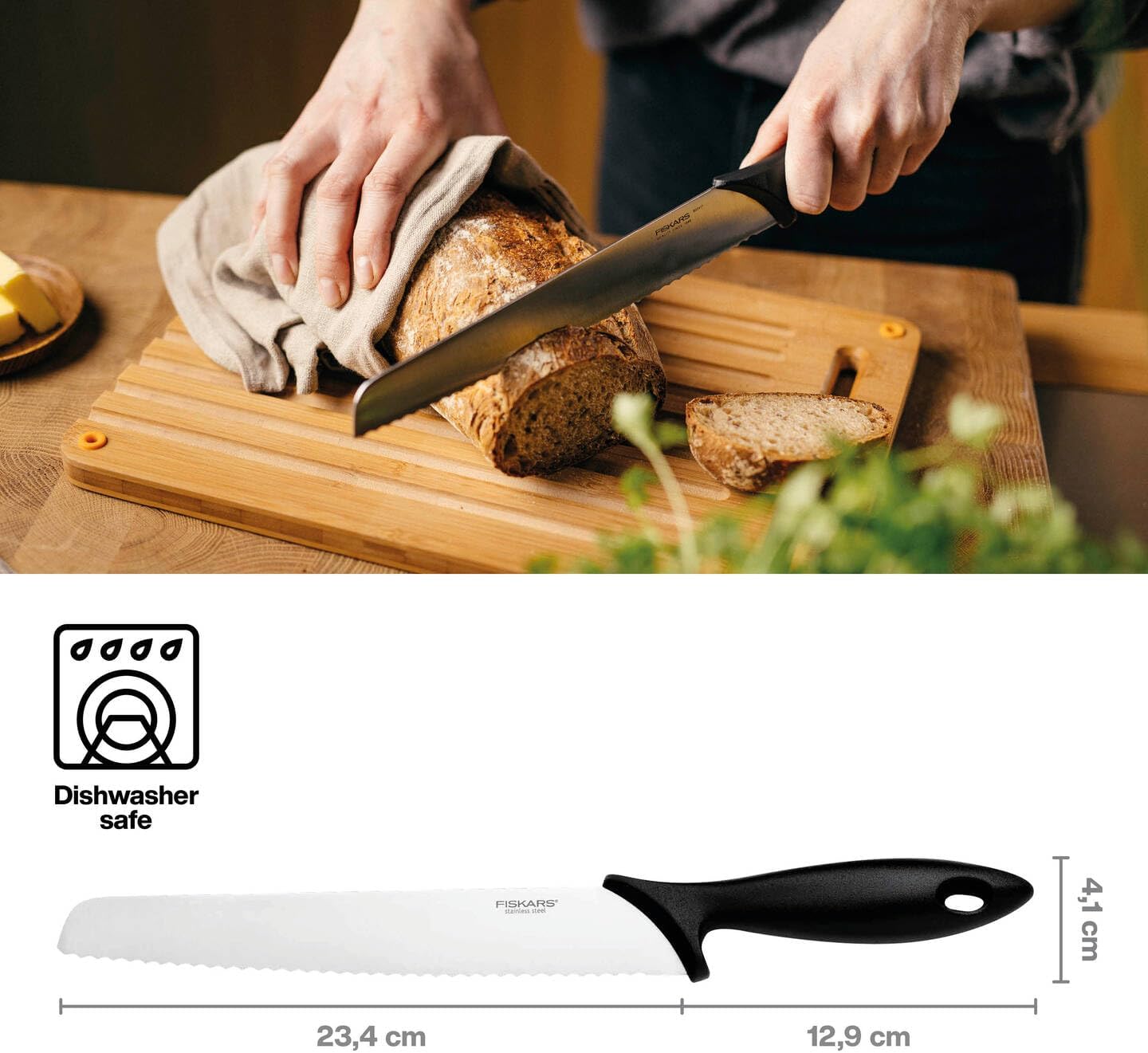 Brotmesser mit Wellenschliff