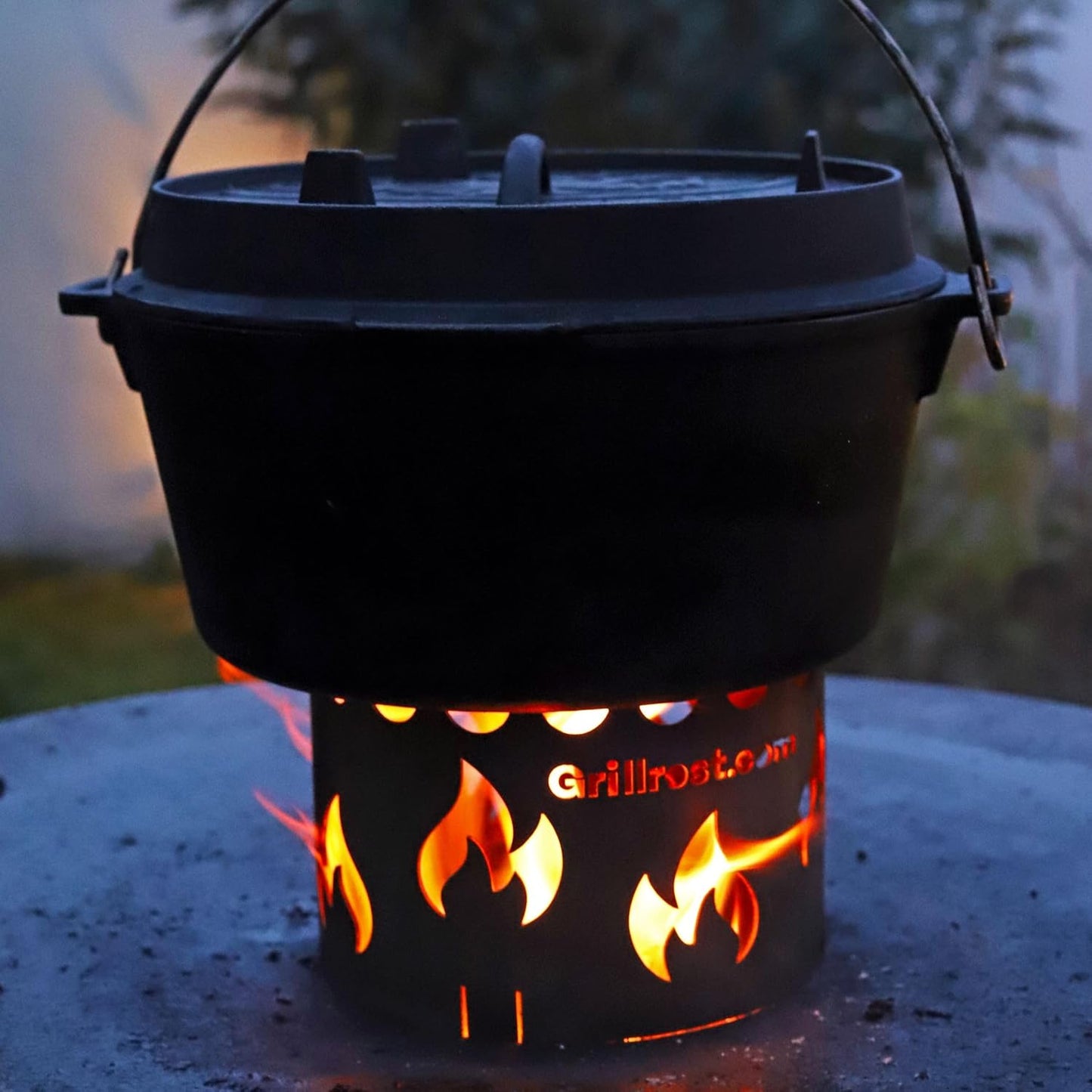 Wokaufsatz für Feuerplatten