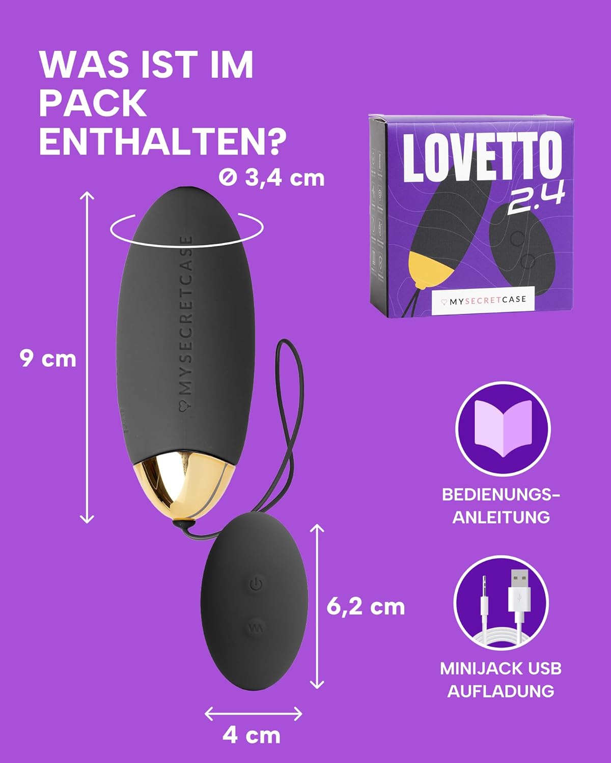 Lovetto 2.4 Vibro-Ei mit Fernbedienung