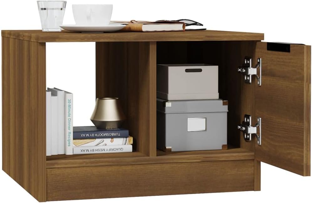 Quadratischer Couchtisch, Braune Eiche