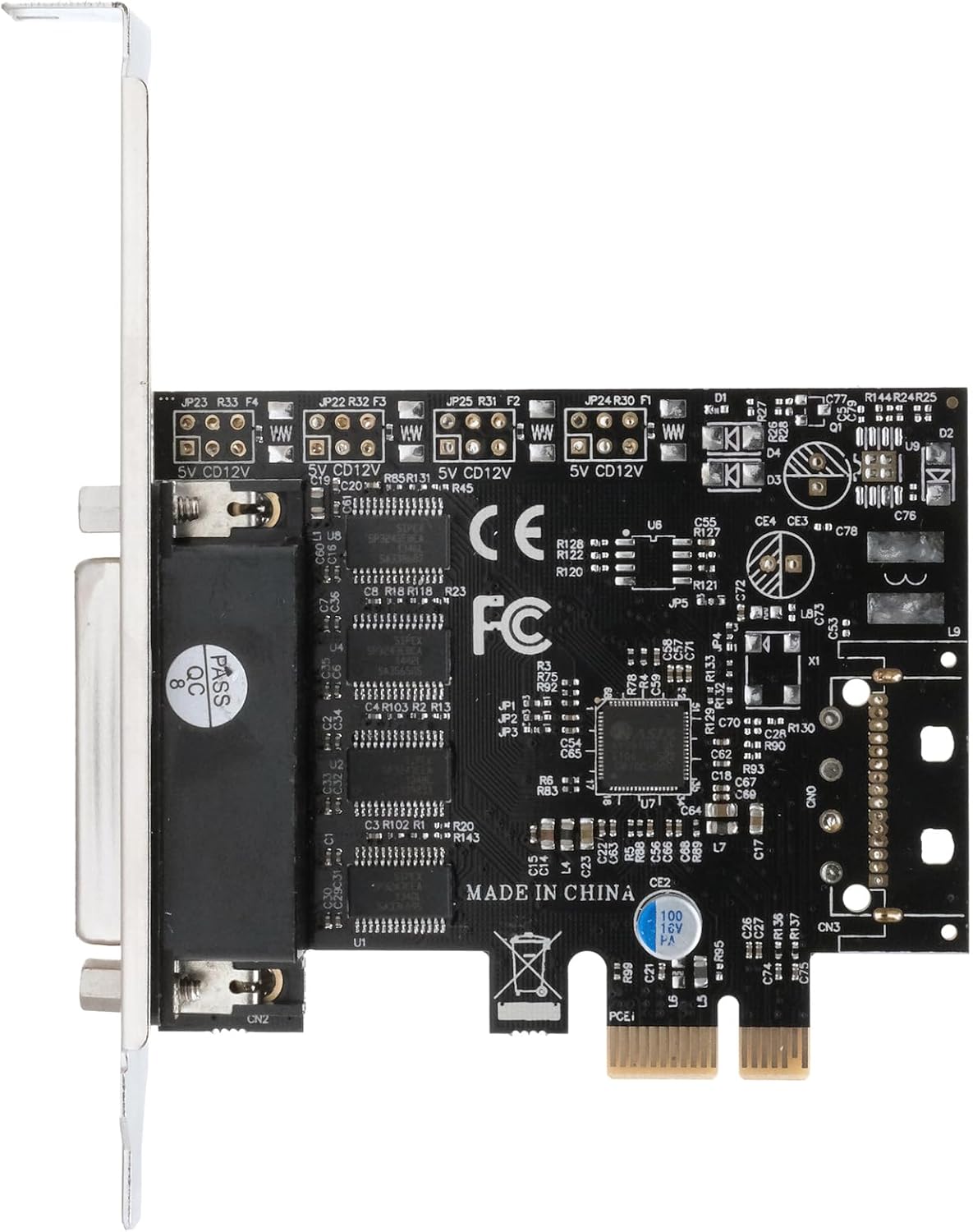 4S Seriell RS-232 PCIe Karte EX-46024