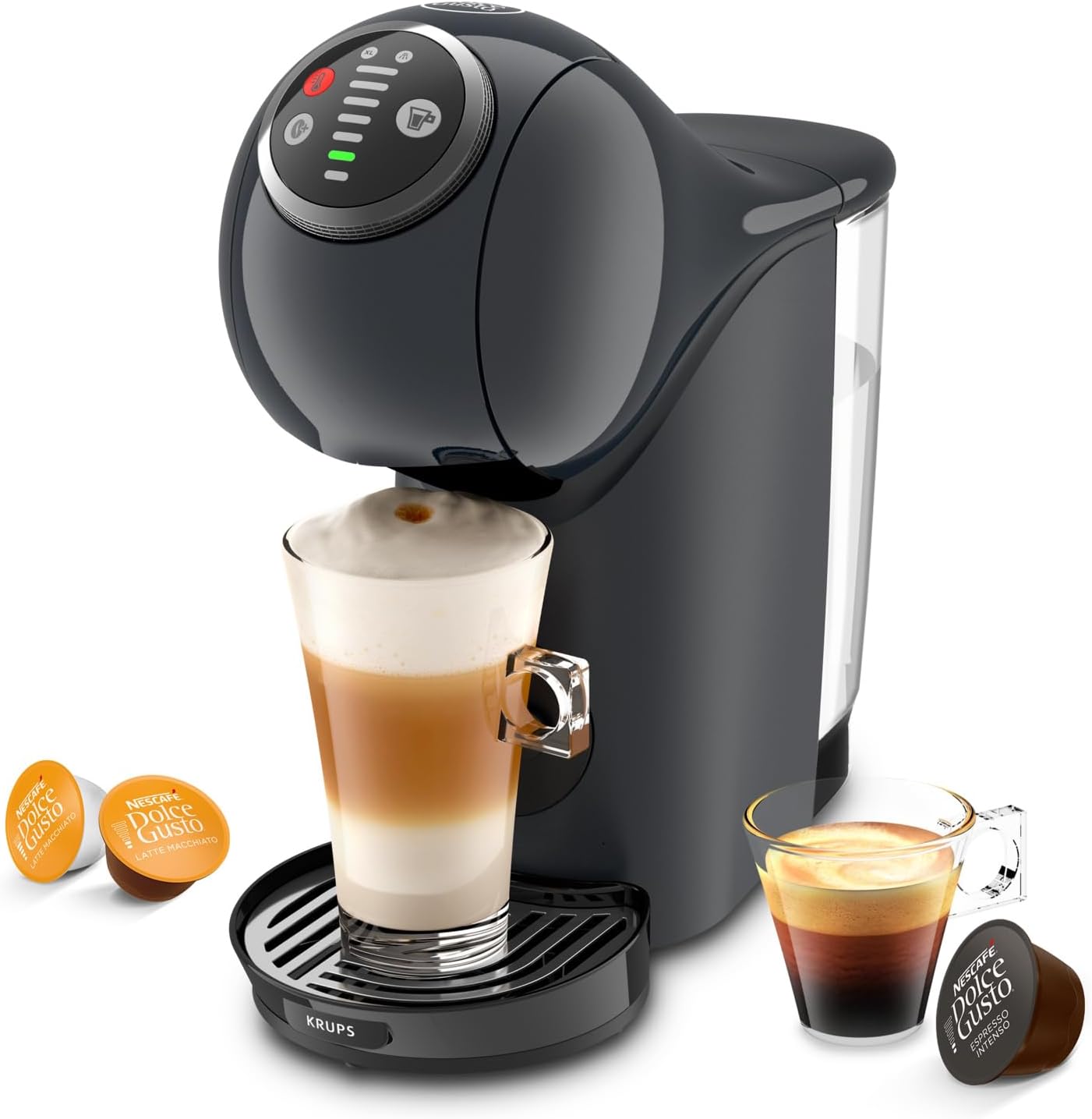 Kaffeekapselmaschine Genio S Plus mit Espresso Boost, Kapselmaschine KP340B, Cosmic Grey ; Grau