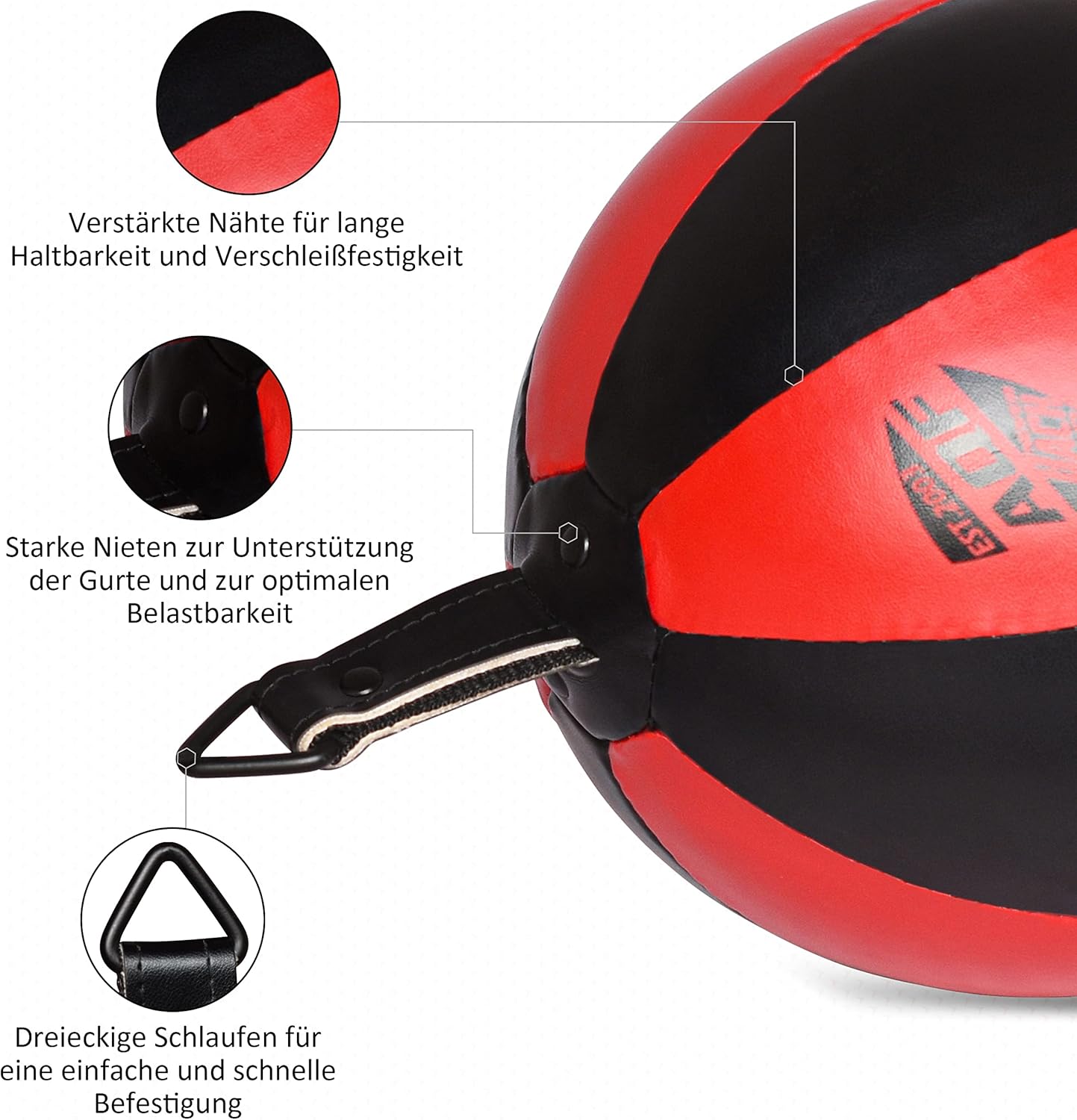 Doppelendball, Schwarz Rot