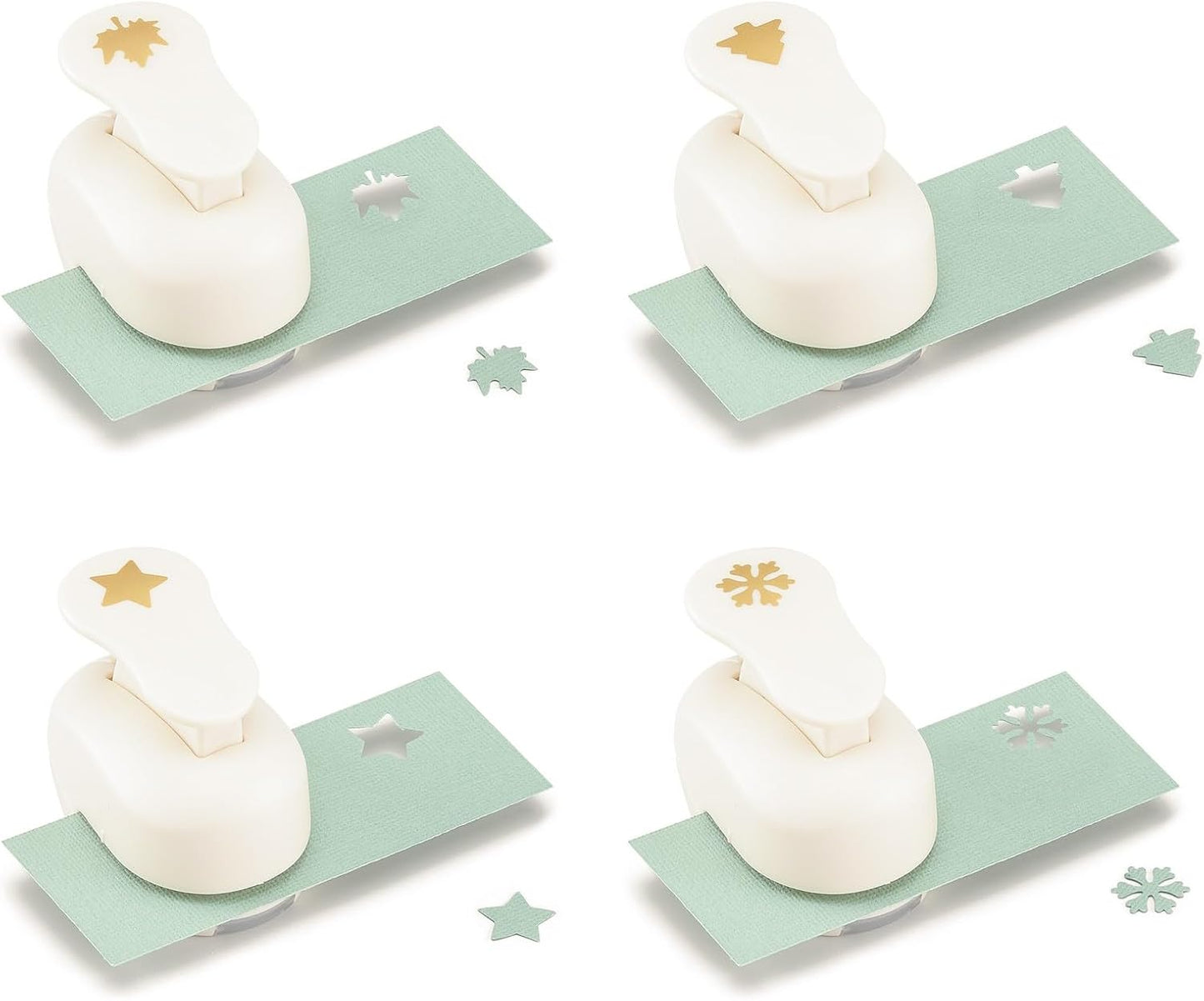 Motivstanzer-Set Weihnachten (9 Stück), Stanzer Set 9 Stück