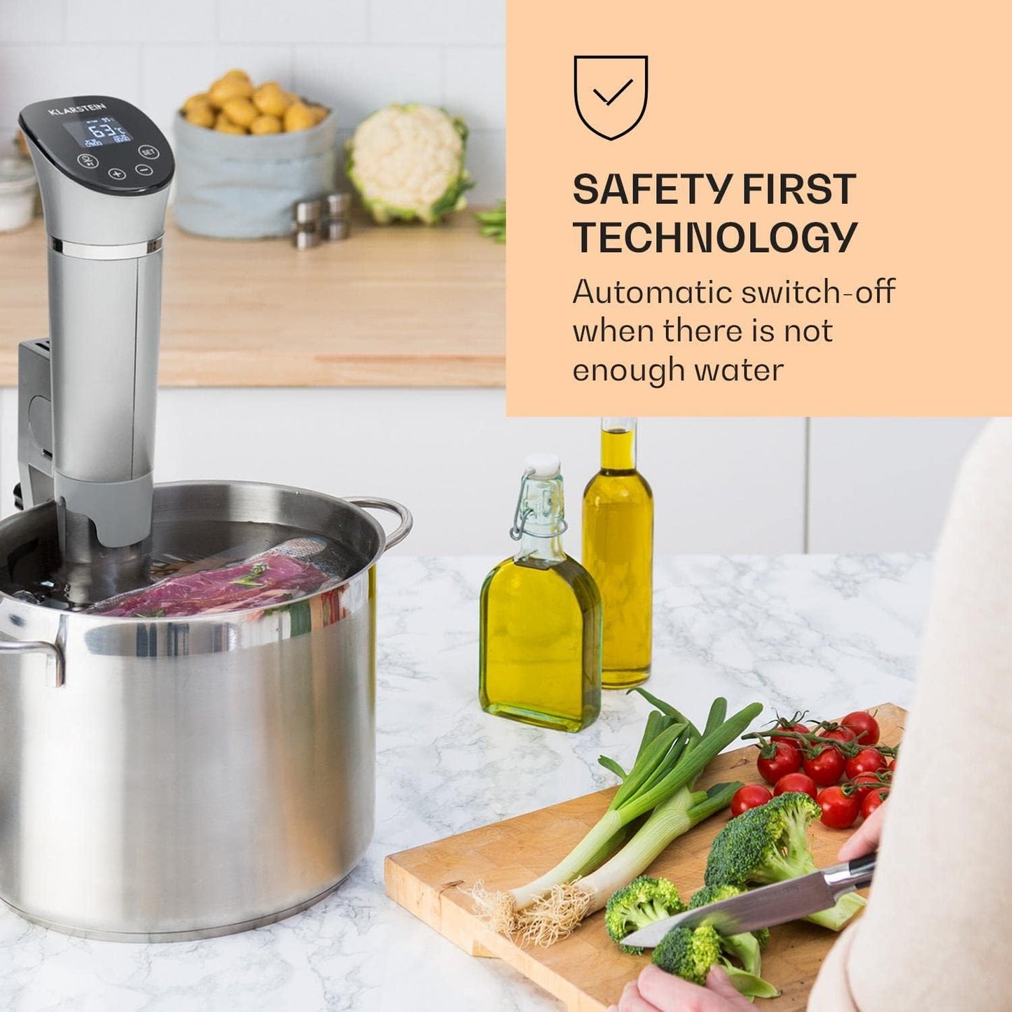Quickstick Sous-Vide-Garer, flex|Schwarz