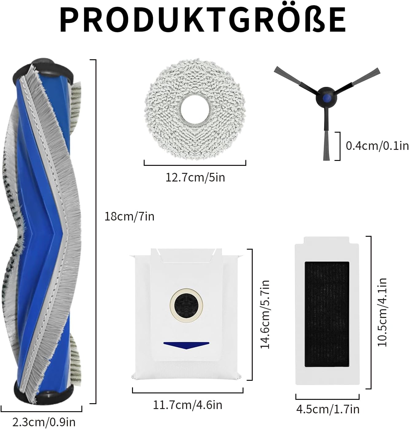 19-teiliges Zubehörset für Ecovacs Deebot